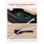 Organiseur de rangement coulissant VEVOR pour bureau à domicile, 40,6 cm de large, 2 compartiments dissimulés, noir.