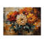 Abstrait orange Dahlia Glow V - décoration murale en bois Dahlia - sur bois de pin naturel-174579083