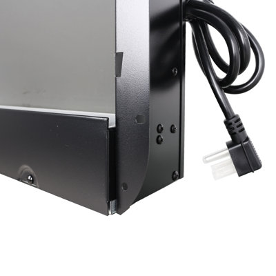 Foyer électrique encastré, 60 po, flamme multicolore et chaleur de 1400 W, télécommande, effleurement à bouton tactile