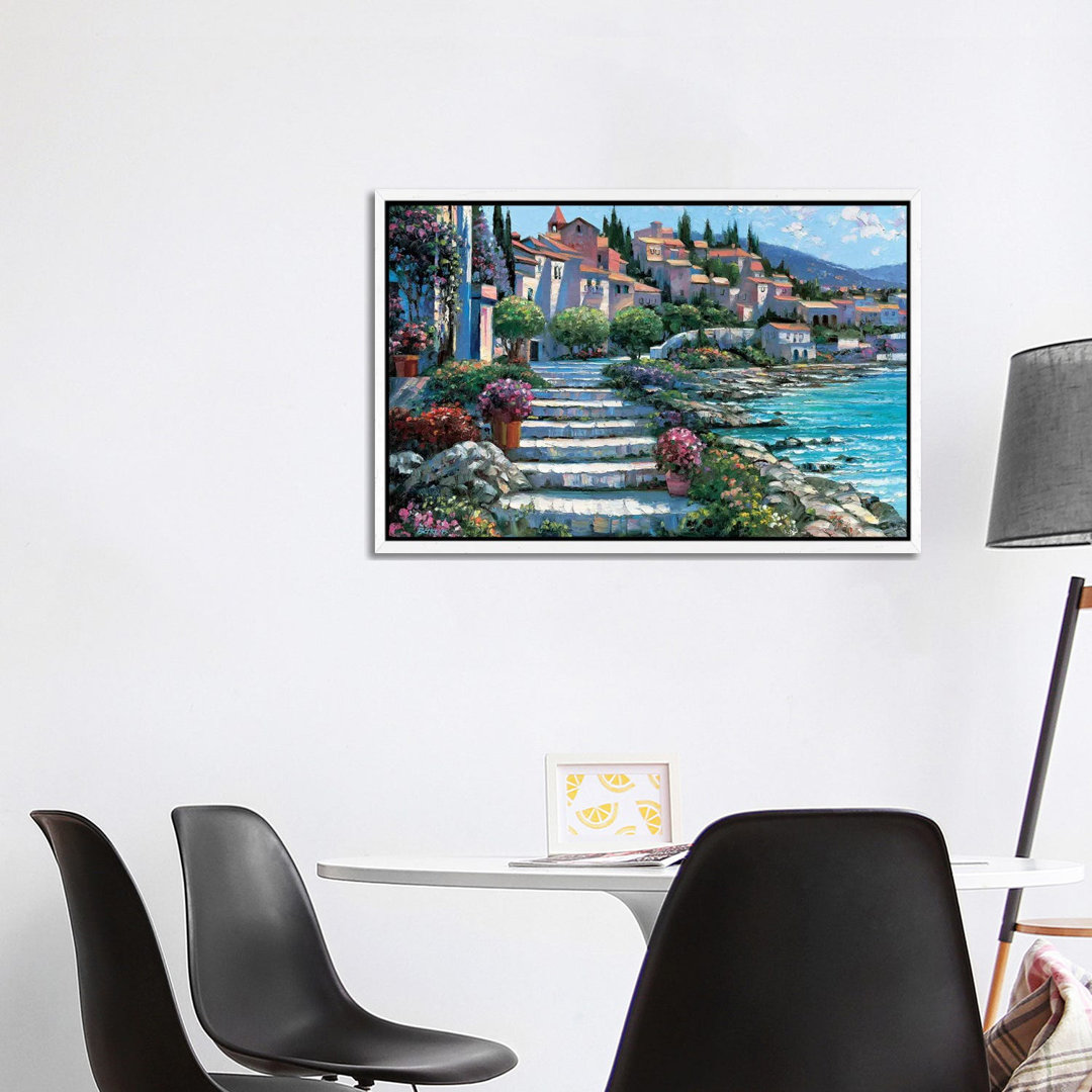 Steps Of St. Tropez by Howard Behrens - Gallery-Wrapped Canvas Giclée on Canvas