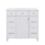 Meuble-lavabo 36 po avec lavabo en céramique durable, portes à fermeture en douceur, tablettes flexibles et tiroirs spacieux-559529273