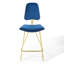 Ensemble de 2 tabourets de bar performance en velours Ponder par Modway-70557414-59226795