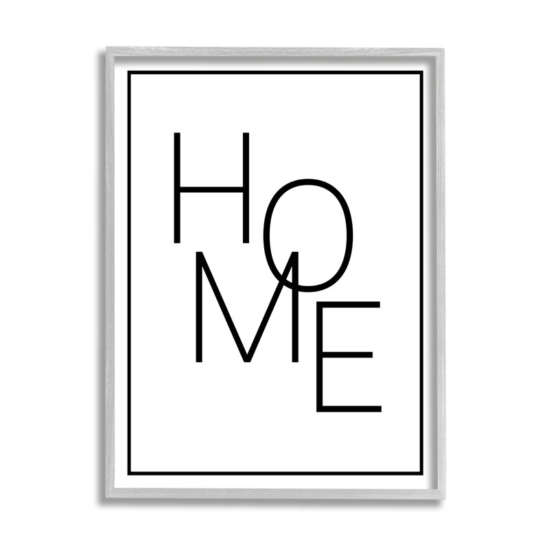 «Minimal Home», estampe numérique encadrée par Daphne Polselli, H 30 po x l 24 po x P 1,5 po, Estampe numérique Farmhouse