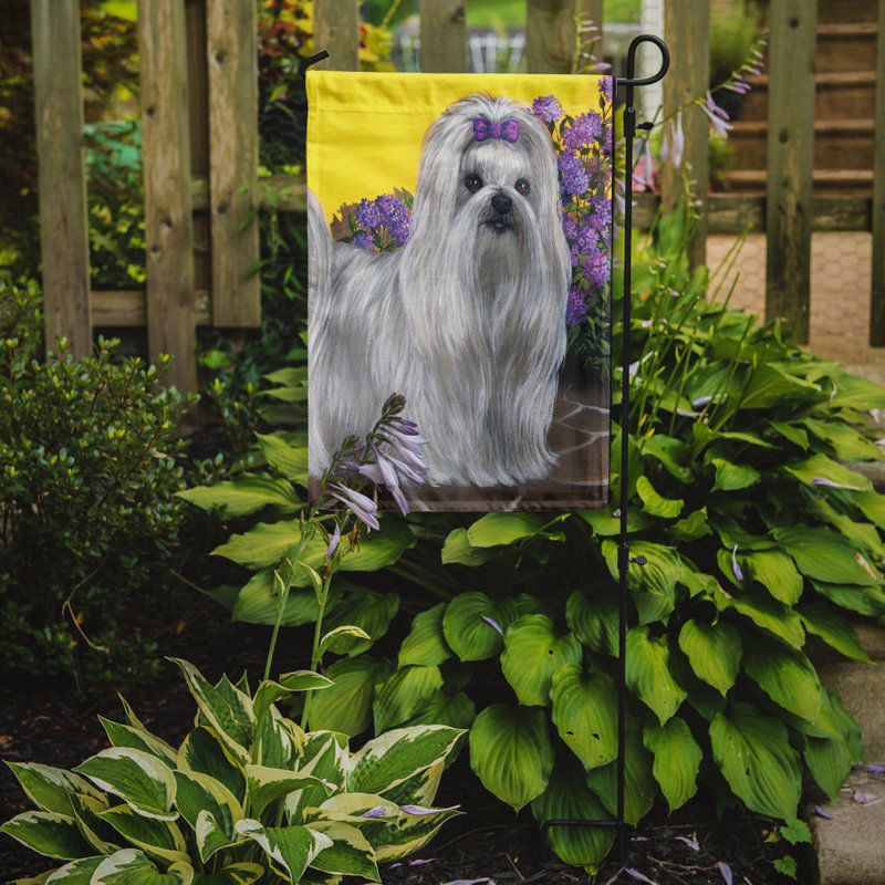 Drapeau de jardin en polyester à 2 côtés Graziello Bichon Frise Do It Better 1 x 0,11 pi