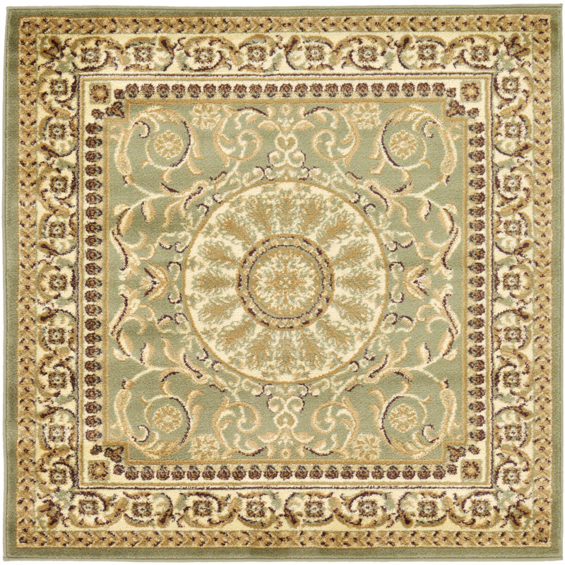 Aracelia Floral Indoor Rug, Square 4'1" x 4'1"