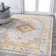 Indhira Ornate Medallion Persian Orange/Cream Rug