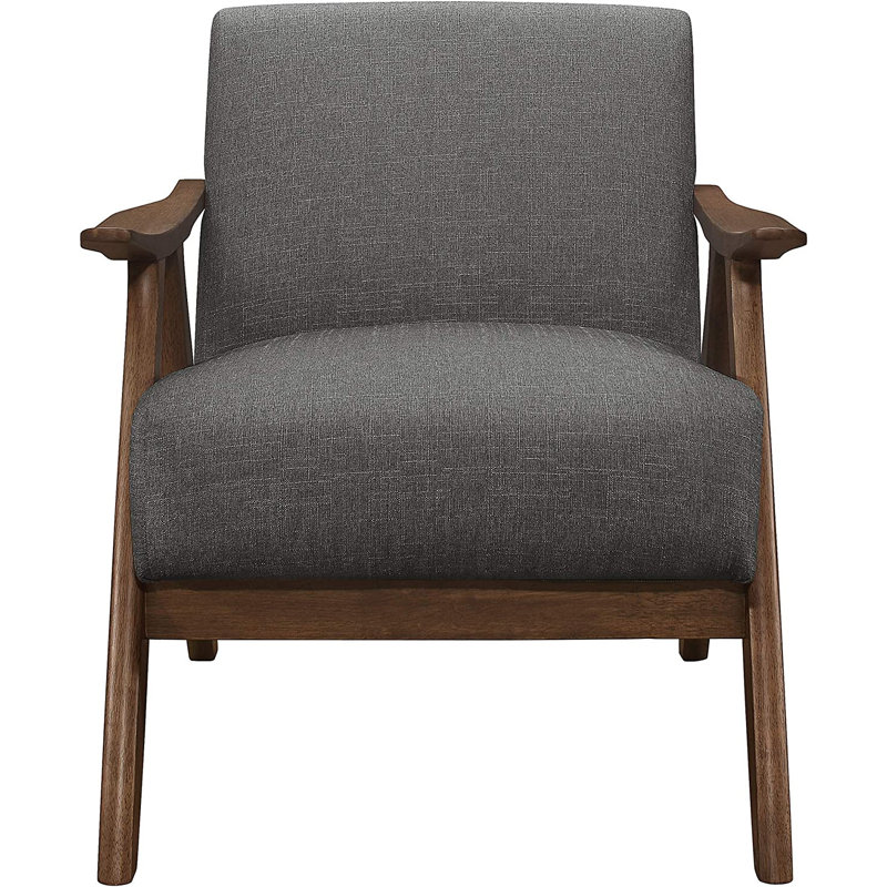 Fauteuil Lyelah, Mélange de lin gris