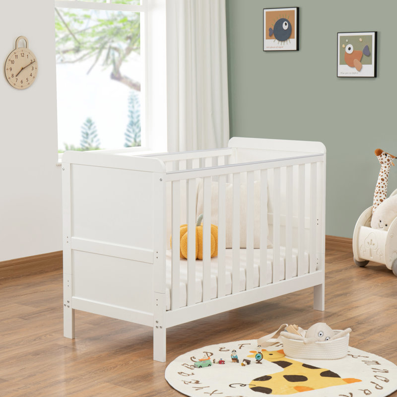 Babymore Caro Urban Mini Cot Bed, White