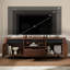 Meuble télé Mid-Century en bois avec design cannelé, station de charge intégrée et tiroir de rangement, console multimédia pour téléviseur de 65 po ou moins-1634997885-1634997880