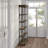 Assisi Tall Wood & Metal Etagere Bookcase-567545475