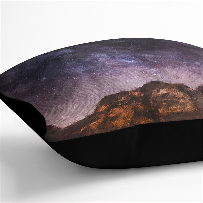 Square Cushion, Black, 55cm H x 55cm W x 20cm D