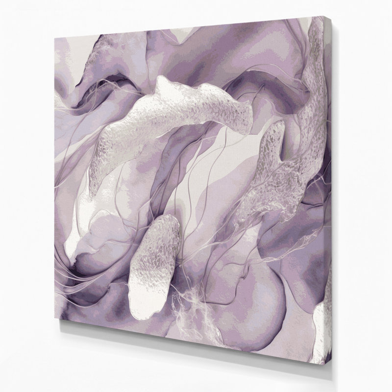 Aquarelle abstraite, art mural sur toile beige, H 32 po x l 32 po
