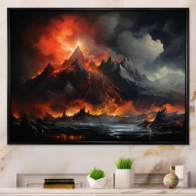 «Volcano Volcanic Explosion VII», reproduction sur toile
