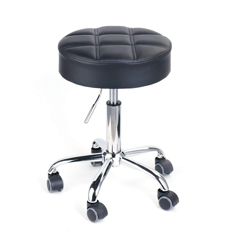 Metal Accent Stool, Black