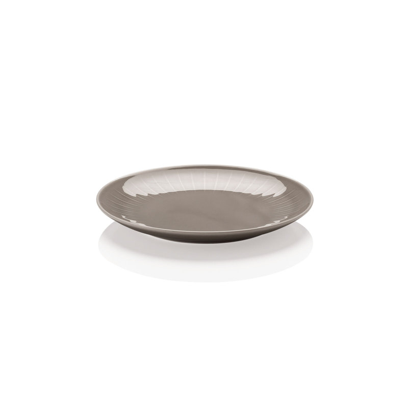 Joyn Porcelain Salad/Dessert Plate, Gray