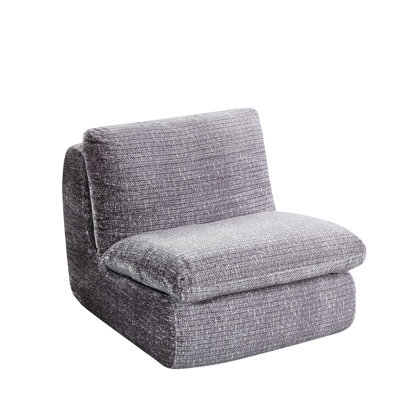 Full Compression Chair, Ergonomic Design, Grey Corduroy Fabric Chair With Human Fitting Design