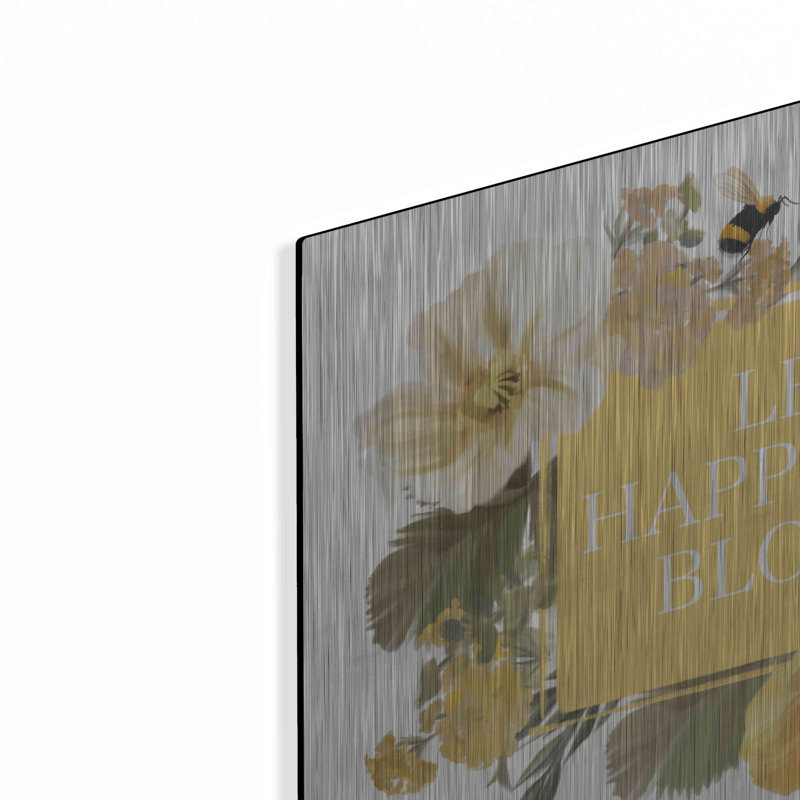«Let Happiness Bloom» par House Fenway, H 12 po x l 16 po