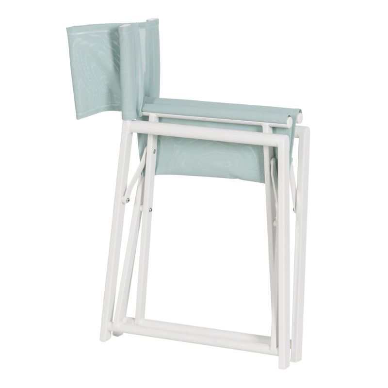 Patio Dining Armchair, Blue/White