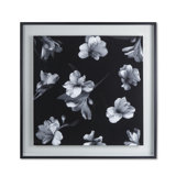 Black And White Flowers Print