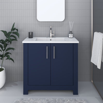 Austin 36'' Single Bathroom Vanity with Resin Top