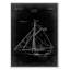 Voilier 1 «Blueprint - Black - Floater Frame», impression sur toile-46828646-46828648