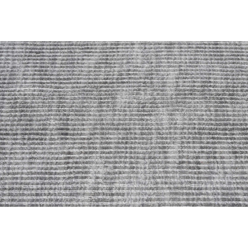 Silk Area Rug in Grey, Rectangle 8' x 10'