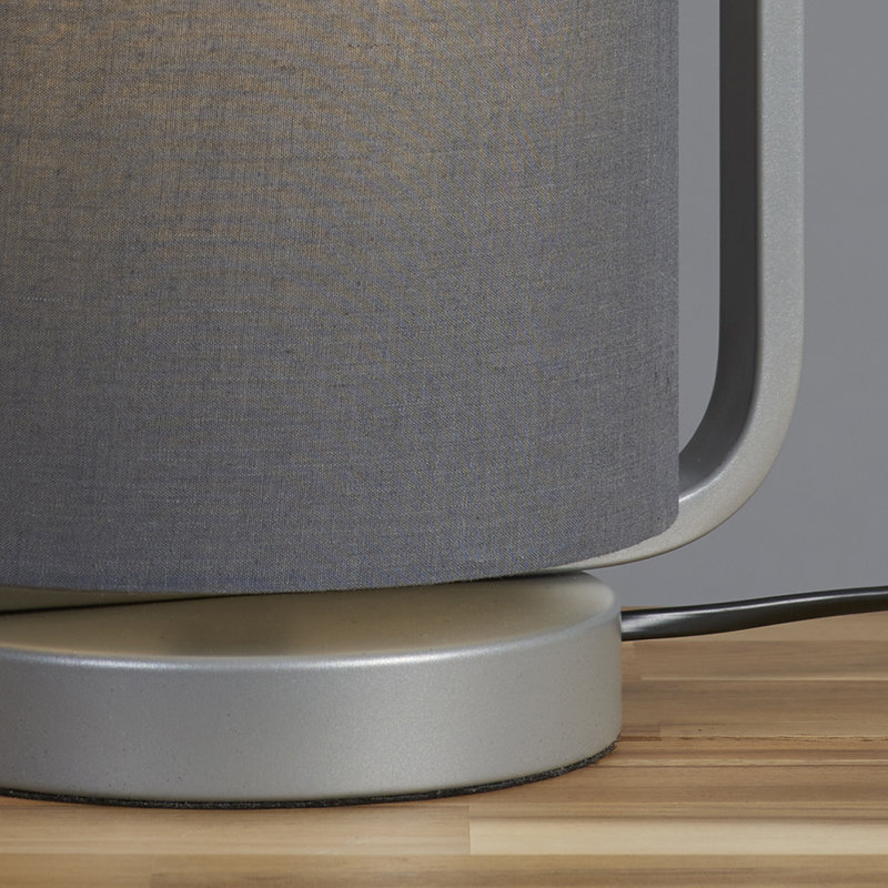 Ajaya Metal Table Lamp, Silver, Grey