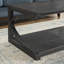 Unique Table basse, table basse moderne en bois massif de 23,8 pouces avec centre de rangement et table basse en bois massif-918909610