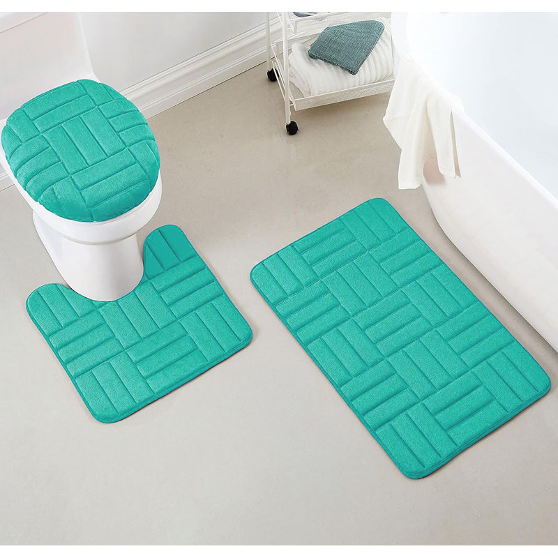Gramze Non-Slip Bath Rug Set