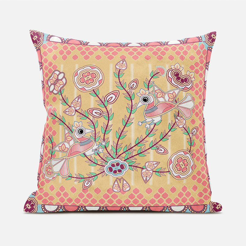 Housse et insert de coussin décoratif en polyester pour l'intérieur et l'extérieur, 16 po x 16 po