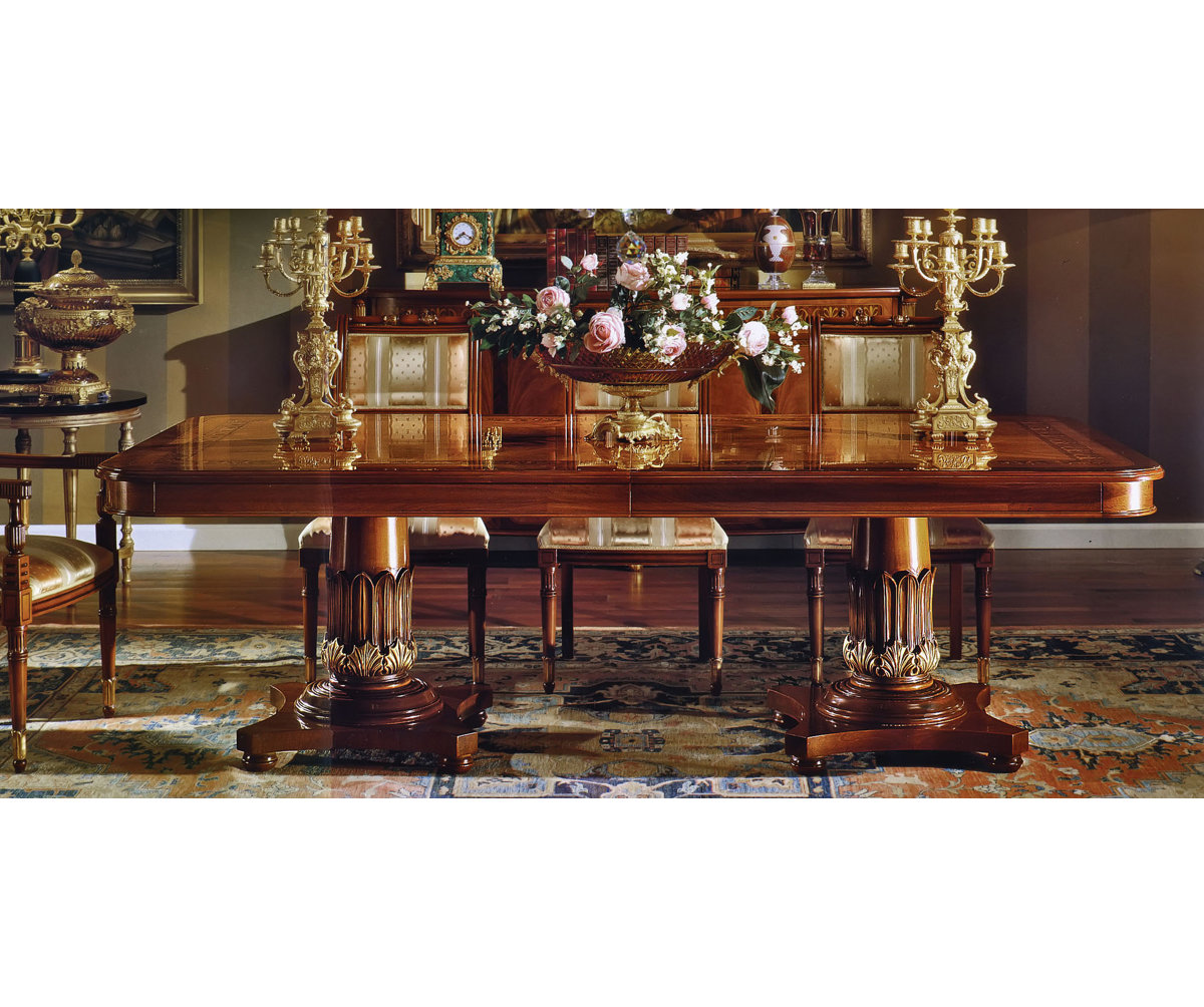 David Michael Extendable Solid Wood Dining Table | Wayfair