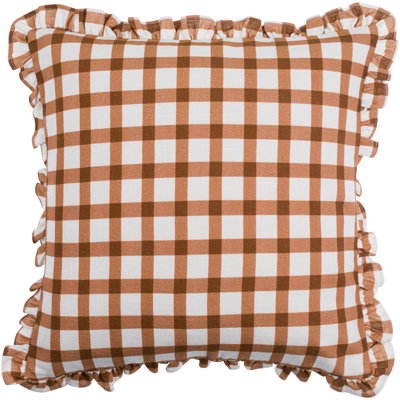 Zeppelin Plaid Cotton Throw Pillow