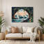 Art mural hawaïen avec arches naturelles grises-69491160
