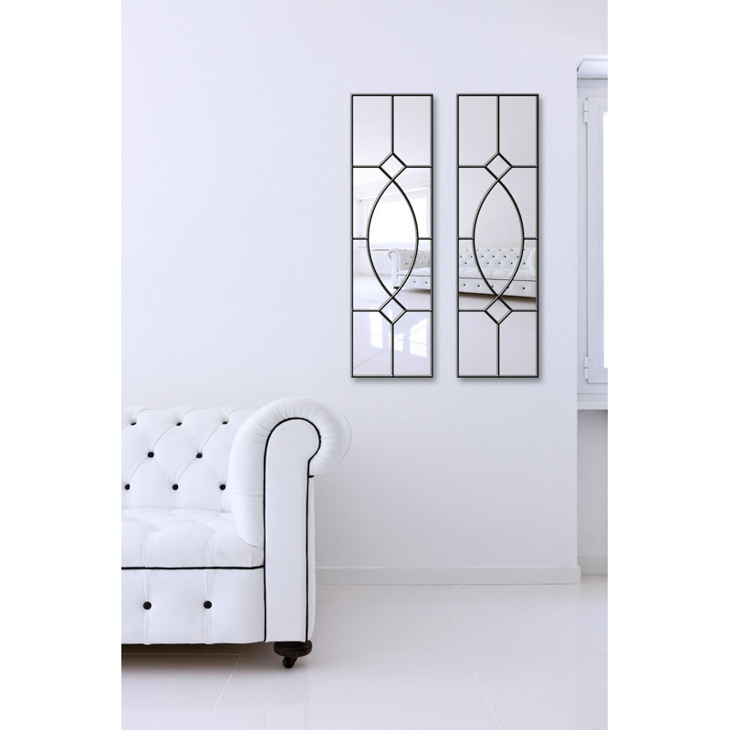 Sayachith Flat Wall Mirror, White