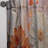 Wesley Orange And Beige Fiery Blooms II - Traditional Curtain - Velvet Room Darkening - 1 panel-1464244428