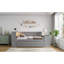 Lit double multifonctionnel avec rangement, bois massif, design moderne pour la maison