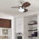 Ocean Breeze 30" 3 Blades LED Ceiling Fan with Light Kit Included