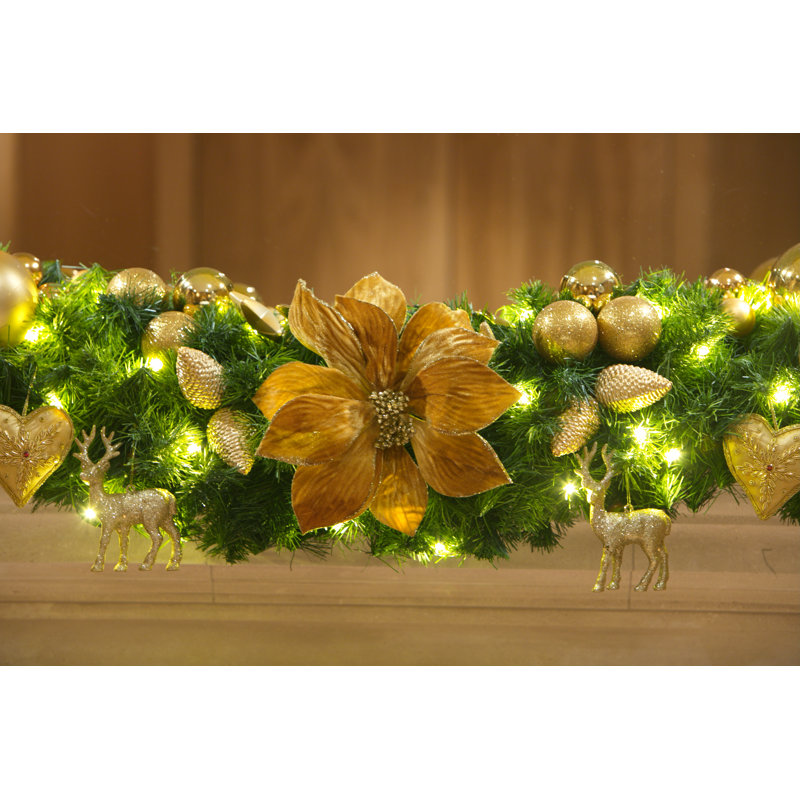 135cm Lighted Faux Pine Garland with Lights