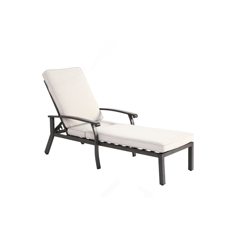 Aluminium Cast Lounge Chair, Beige