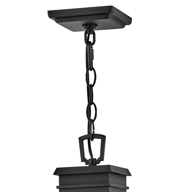 Beacon Hill 3-Light Outdoor Hanging Lantern, Museum Black