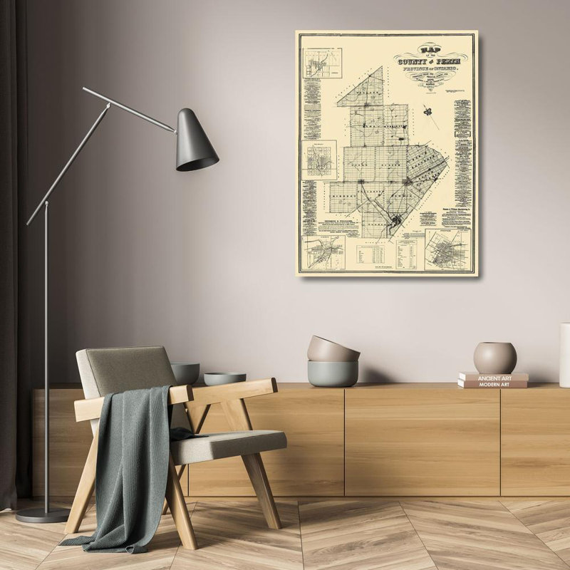 Art sur toile tendue avec Winston Porter Kirk, titre: Perth County Ontario Canada, Kirk 1875 ITCA0009, H 24 po x l 19 po