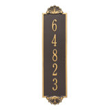 Shell Personalized Vertical Estate 5-Line Wall Address Plaque