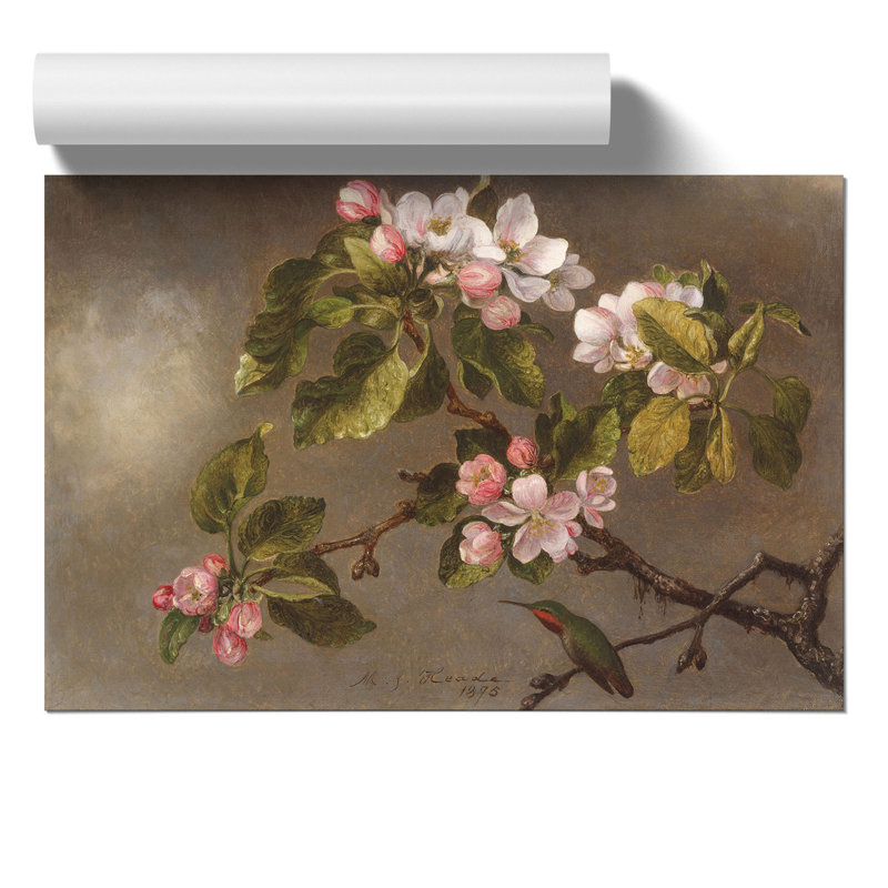 Apple Blossom by Martin Johnson Heade - Frameless Print, 42cm H x 59cm W x 0.1cm D