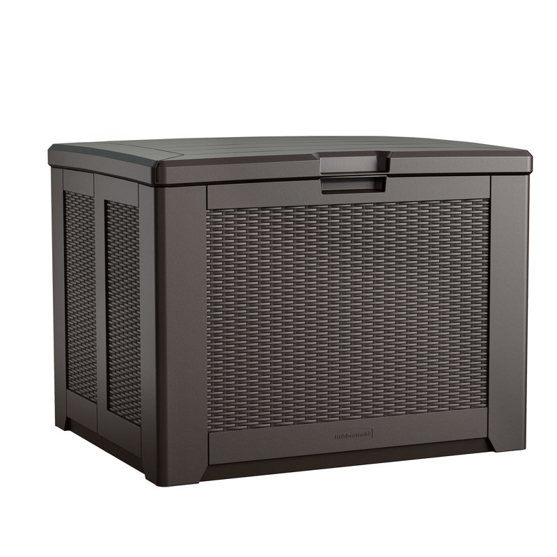 Rubbermaid Deck Box, Medium, 74 Gallon, Brown