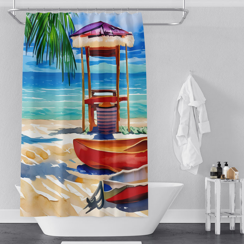 Rideau de douche Claragh, H 72 po x l 70 po