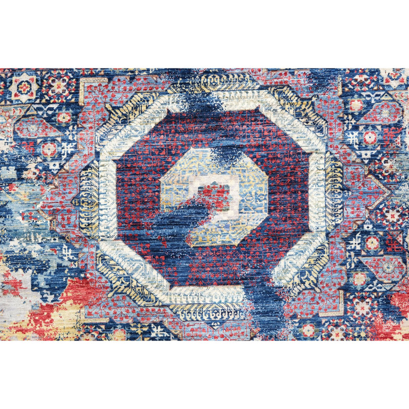 Tapis multicolore de haute qualité noué à la main