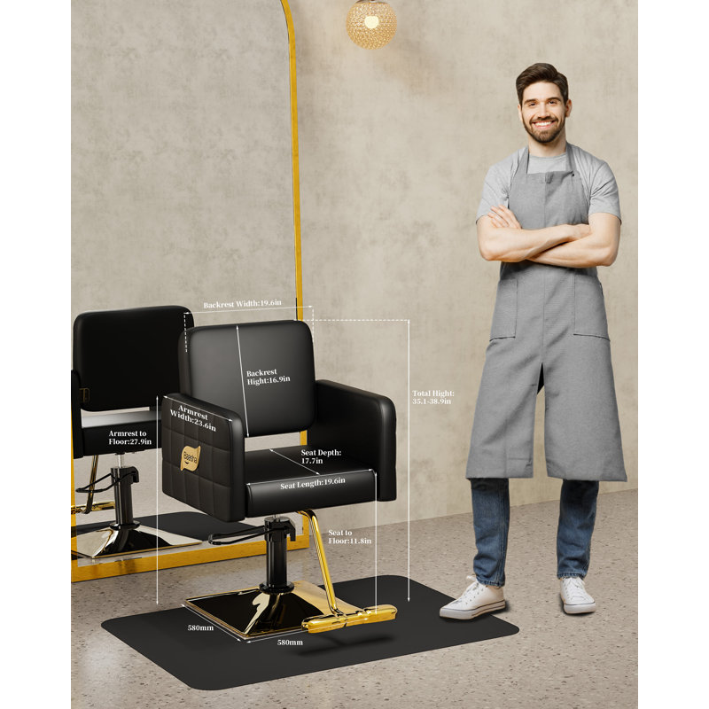 Faux Leather Massage Chair, Black Faux Leather