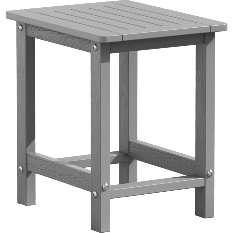 Table d'appoint d'extérieur pour chaises Adirondack, facile d'entretien et résistante aux intempéries avec support de charge de 220 lb pour la cour, la piscine, le patio, le porche, le jardin, la pelouse et un compagnon de détente