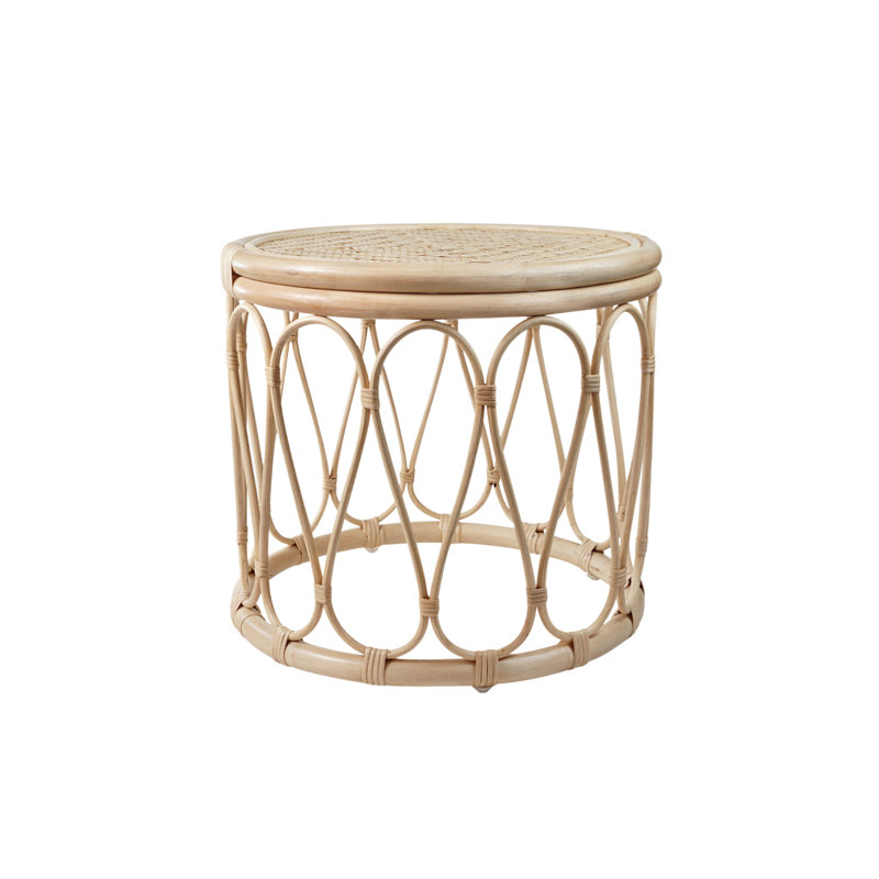 Forehand Drum End Table, Brown