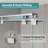 49"-54" W x 76" H Double Sliding Framed Shower Door in Brushed Nickel with 1/4" Clear Tempered Glass-124639306-125784234